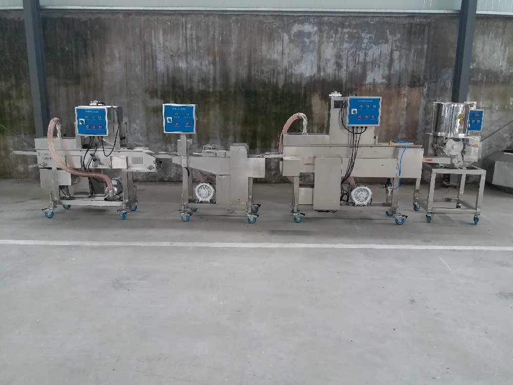 potato patty production line shipping to India