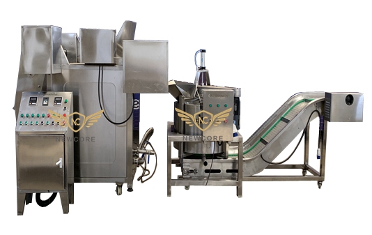garlic fineness frying machine exported