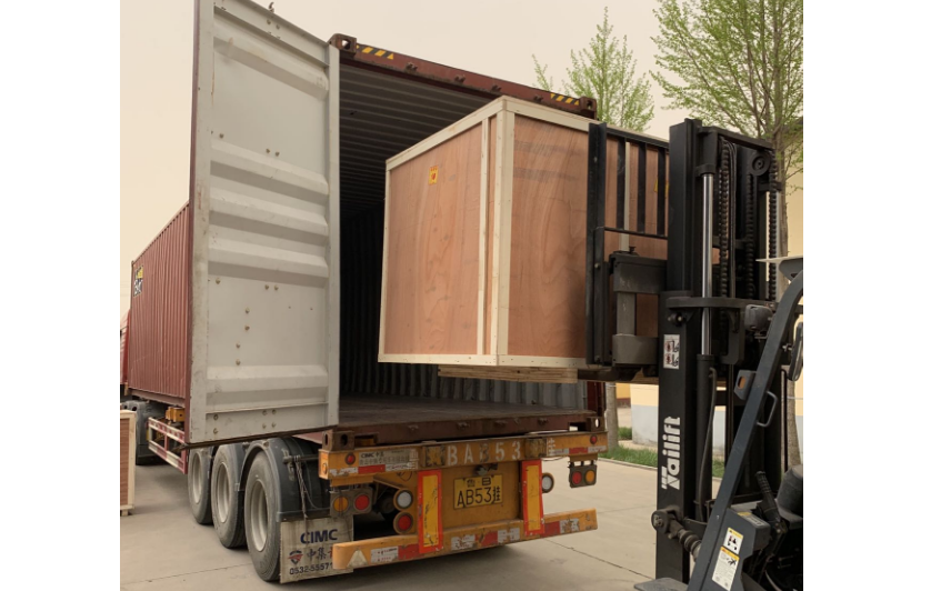 two 40 HQ container of machines send to ID